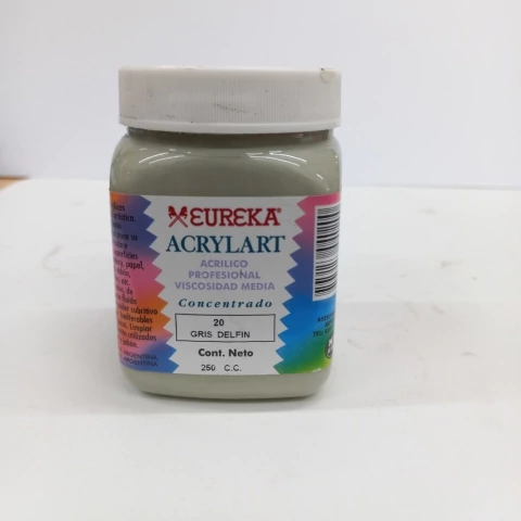 ACRILICO EUREKA X 250CC 20 GRIS DELFIN