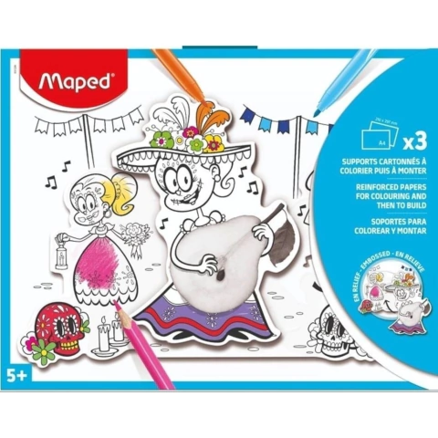 SET MAPED CREATIV PARA HACER DIBUJOS 3D EN A4