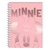 MINNIE CUADERNO 16X21 CON ESPIRAL TAPA DURA RAYADO 80HS