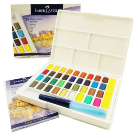 ACUARELA FABER X 36 COLORES STUDIO