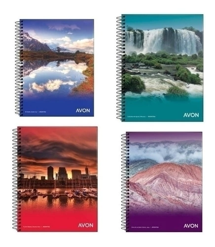 CUADERNO LEDESMA AVON 16X21 46HS RAYADO CON ESPIRAL