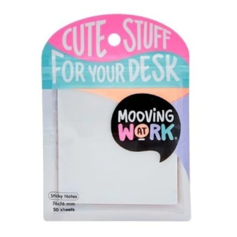 NOTAS ADHESIVAS MOOVING 76X76 TRANSPARENTES X 50
