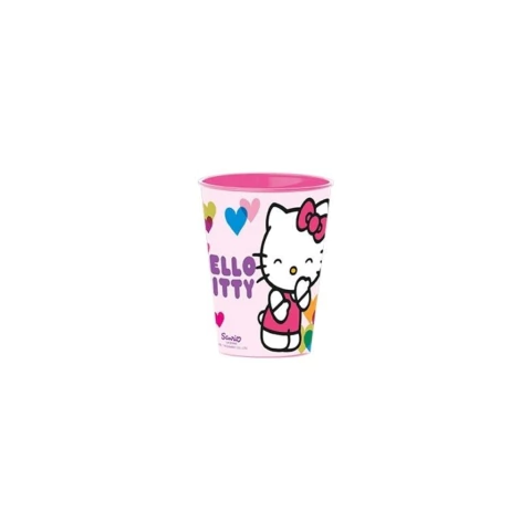KITTY VASO CORTO PLASTICO
