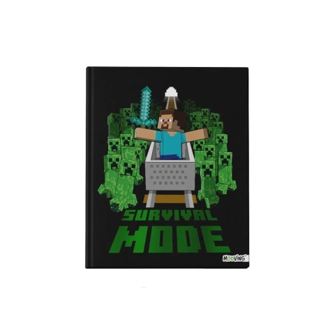 PREVENTA MINECRAFT CUADERNO 19.5 X 24 CM COSIDO 48HJS