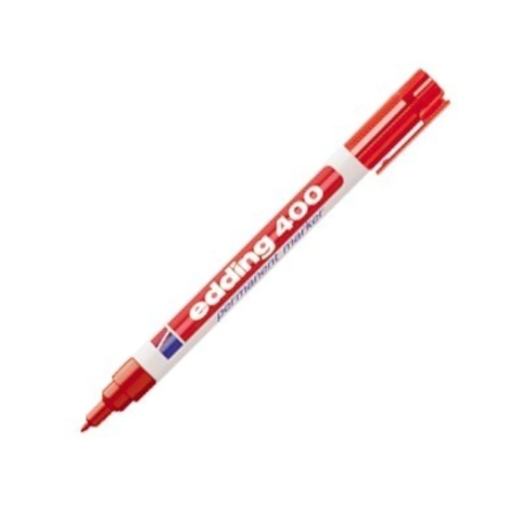 MARCADOR EDDING INDELEBLE 400 ROJO 0.5MM PERMANENTE