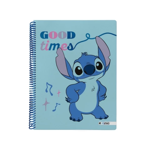 PREVENTA STITCH CUADERNO A4 CUADRO SEMIRRIGIDO 80HS