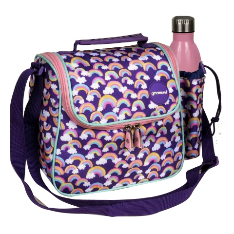 LUNCHERA GREMOND TERMICA C/PORTA BOTELLA 052140020087 NUBECITA CIERRE ROSA
