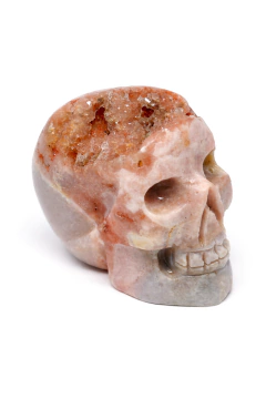Crânio Ametista Rosa