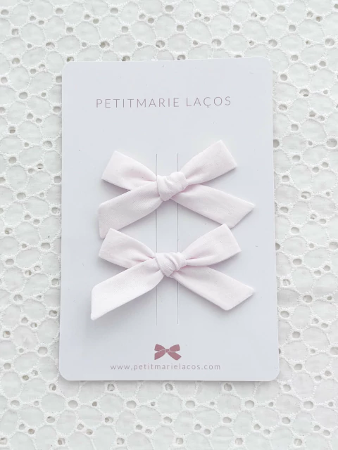 Dupla de Laços Petite // Rosa bebê