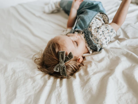 Laço Veludo M // Verde Mar - comprar online