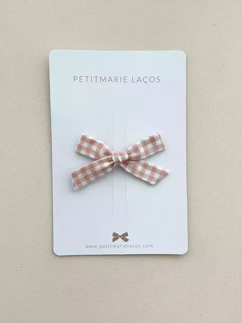 Laço Petite // Vichy gengibre - comprar online