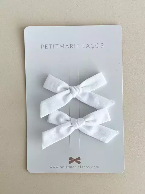 Dupla de Laços Petite // Branco