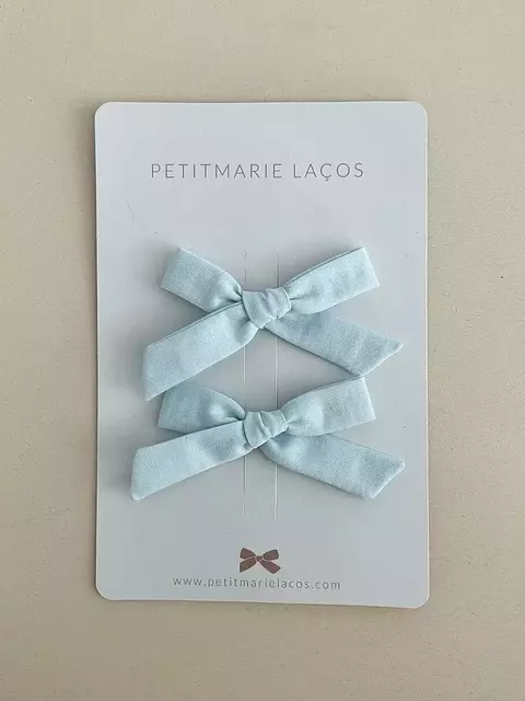 Dupla de Laços Petite // Azul Bebê
