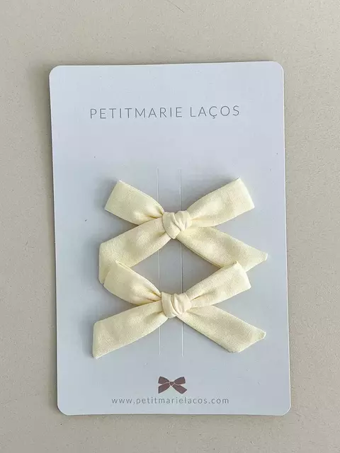 Dupla de Laços Petiet // Amarelo bebê
