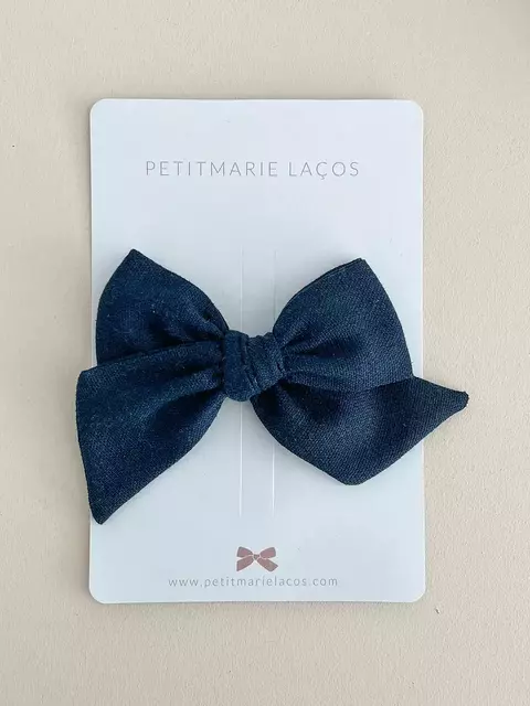 Laço Classic G // Linho Azul Marinho - comprar online