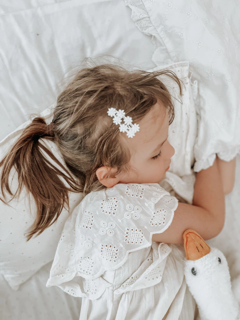 Dupla de Clipes Flores // Off White