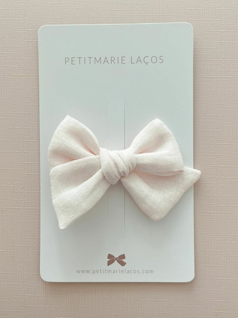 Laço Classic M // Linho rosa bebê - comprar online