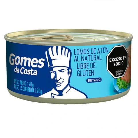 Lomos De Atún Gomes Da Costa Al Natural 170 G (290028)