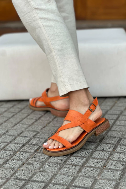 SANDALIA SIL MANDARINA - comprar online