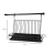 Escurreplatos Colgante c/Bandeja Negro p/Barral - comprar online