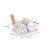 Escurreplatos blanco con borde bambú - comprar online