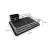 Escurreplatos de aluminio de bandeja con drenaje - comprar online