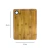 Tabla de picar de madera 35x24 cm - comprar online