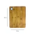 Tabla de picar de madera 38x28 cm - comprar online