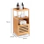 Estanteria de bamboo con doble estante 34x30x70 cm en internet
