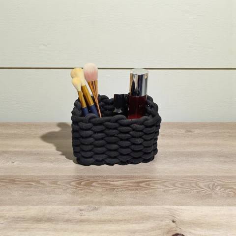 Organizador Tela Cuadrado Negro