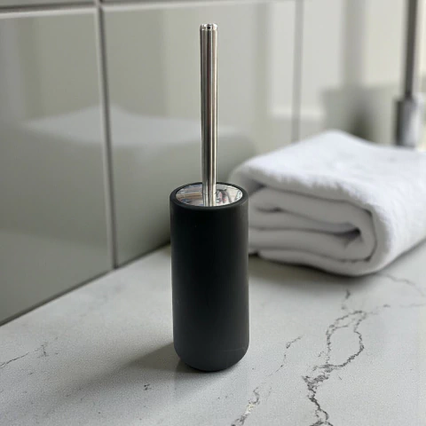 Escobilla Baño Negro Satinado - comprar online