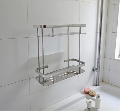 Estante Pared Acero Inox. x2 - comprar online