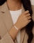 Pulseira Placa 3mm com Código Escaneável de Música (Prata) - comprar online