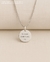 Colar Medalha 15mm - Grave Sua Frase Especial (Prata)