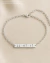 Pulseira Placa 3mm - Personalize com Uma Data Especial (Prata)