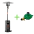 CALEFACTOR HONGO PATIO HEATER 10.320 K + REGULADOR PARA GARRAFA DE 10 KG - comprar online