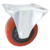 RUEDA PVC ROJO 75 MM BASE FIJA - 70KG - comprar online