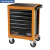 CARRO HERRAMIENTAS 6 CAJONES - NARANJA LINEA PRO 85X57X46 CM - comprar online