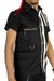 Camisa Psycho Listrada Preto e Branco na internet