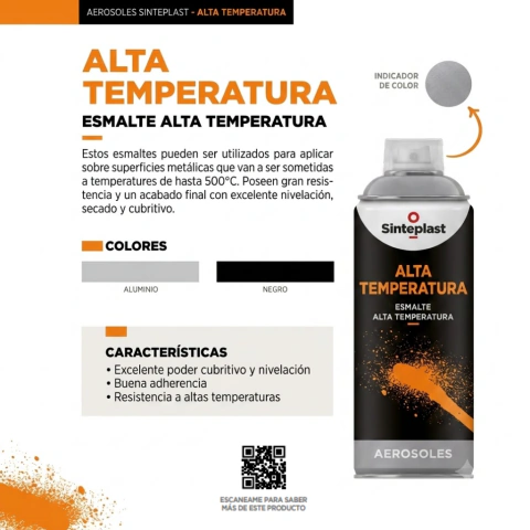 Aerosol Alta Temperatura 500°C 440 cm3 Brillospray