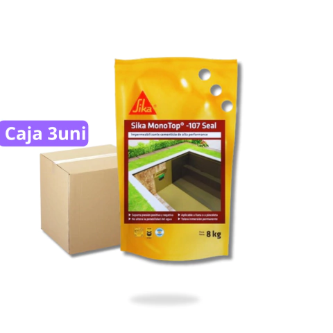 Sika MonoTop 107 Seal Cementício CAJA 3 Doy Pack 8kg c/u