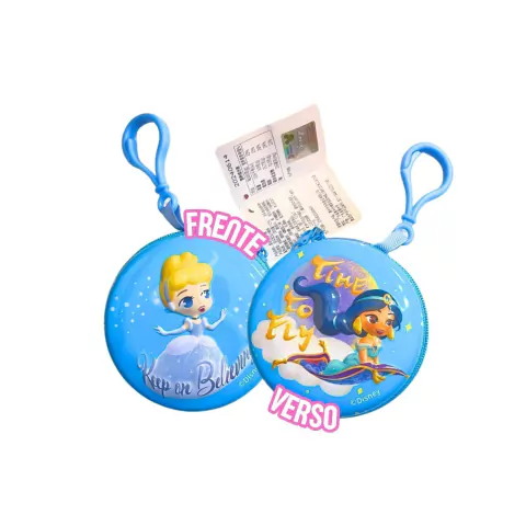 Bolsinha Princesas Disney Cinderela e Jasmine - Importada