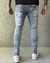 Calça Jeans Skinny Medio Destroyed - Imperium Store