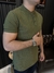 Henley Texturizada - Verde Militar - Vision Moda Masculina