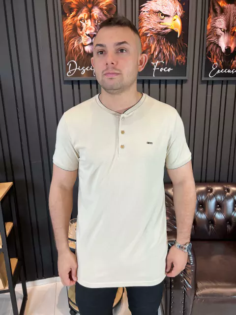 Camisa Gola Hanley Bege