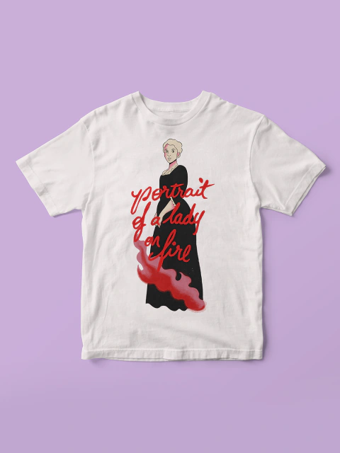 Camisa | Retrato de uma jovem em chamas
