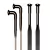 RAIO AERODINAMICO FLAT 297MM INOX PRETO J-BEND - comprar online