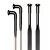 RAIO AERODINAMICO FLAT 284MM INOX PRETO J-BEND