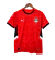 Camisa oficial da Seleção Egito 2025/26 masculina, vermelha com detalhes pretos e brancos, padrão gráfico com símbolos egípcios e logo Puma
