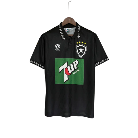 Camisa retrô Botafogo 1995 preta – segundo uniforme clássico away
